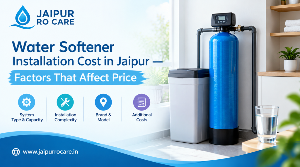 Water Softener Installation Cost in Jaipur — Factors That Affect Price